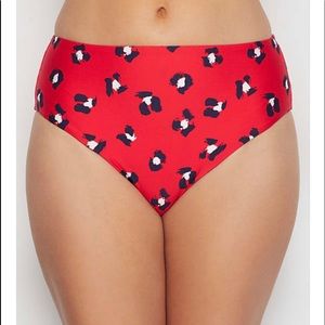 ISO-Freya Wild Cat High Waist Bikini Brief-red-size large